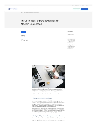 Thrive in Tech: Expert Navigation for Modern Businesses