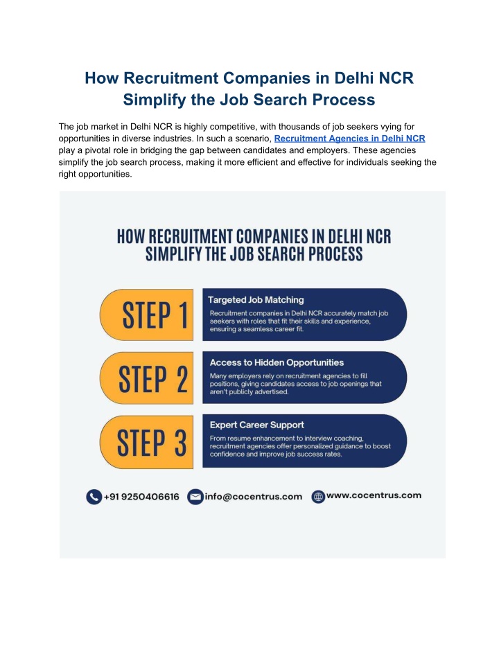 how recruitment companies in delhi ncr simplify