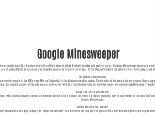google minesweeper