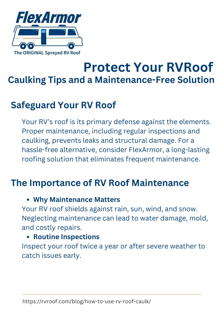 protect your rvroof