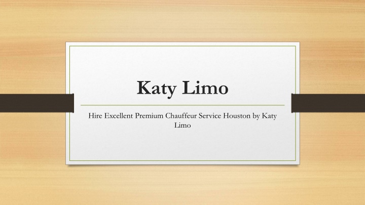 katy limo