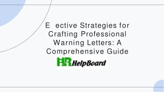 e ective strategies for crafting professional warning letters a comprehensive guide
