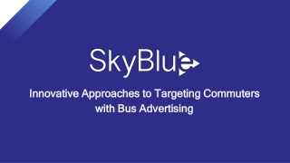 innovative approaches to targeting commuters