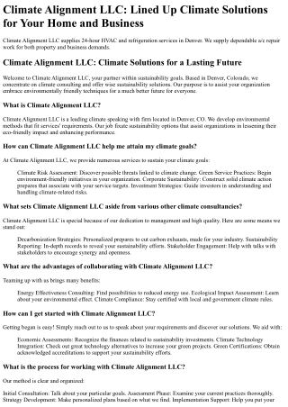 climate alignment llc lined up climate solutions
