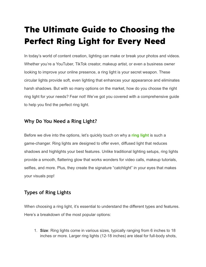 the ultimate guide to choosing the perfect ring