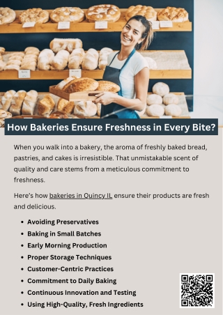 How Bakeries Ensure Freshness in Every Bite?