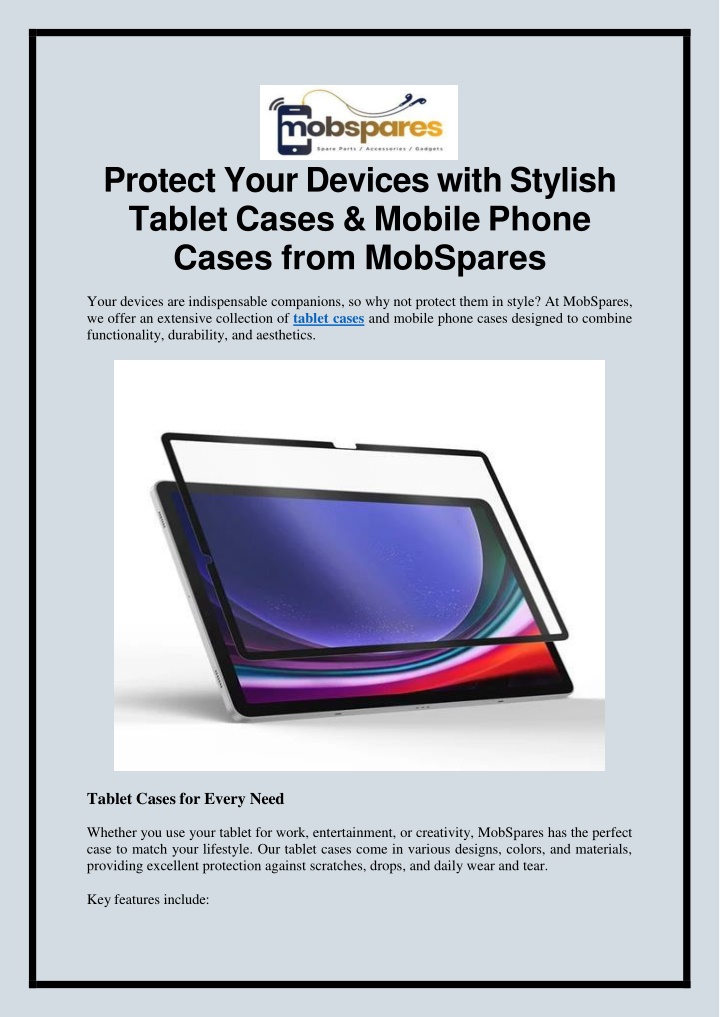 protect your devices with stylish tablet cases