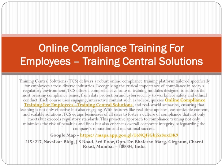 online compliance training for employees training central solutions