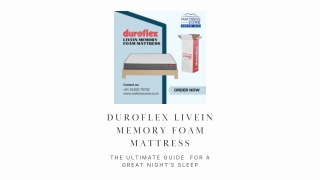 Memory Foam Magic The Ultimate Guide to Duroflex LiveIn Mattress for a Great Night’s Sleep