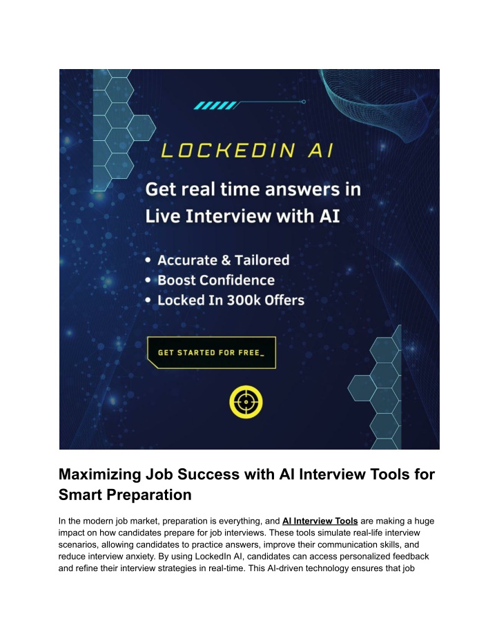 maximizing job success with ai interview tools