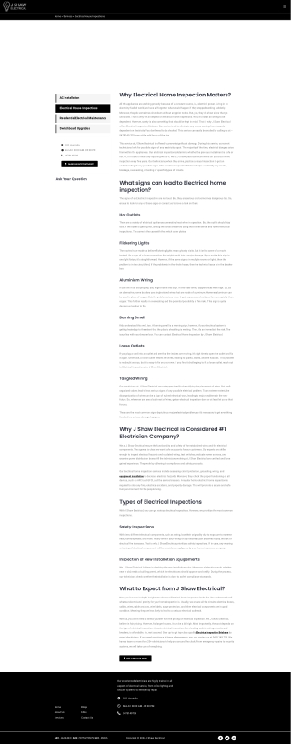 Expert Electrical Inspection Services in Brisbane | J Shaw Electrical Solutions