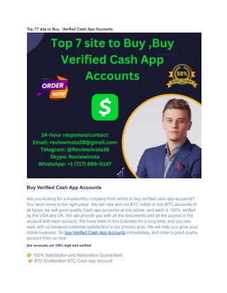 top 77 site to buy verified cash app accounts