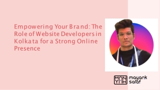 Website Developer in Kolkata Crafting Digital Solutions for Your Business