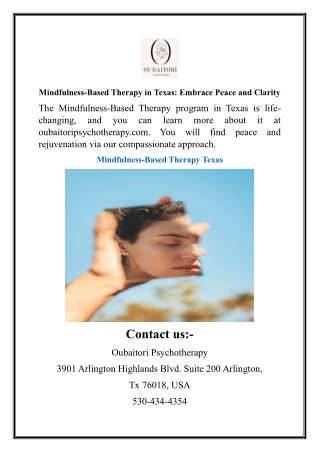 Mindfulness-Based Therapy in Texas Embrace Peace and Clarity02