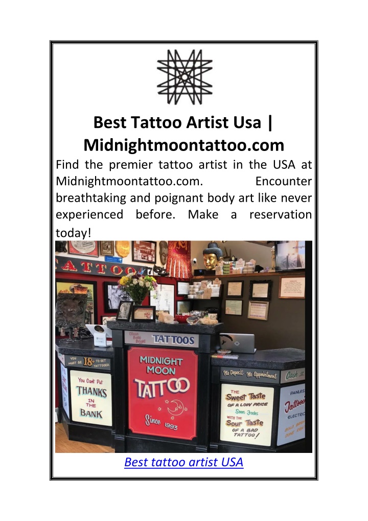 best tattoo artist usa midnightmoontattoo