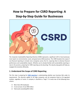 How to Prepare for CSRD Reporting: A Step-by-Step Guide for Businesses