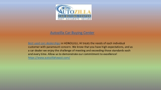 Buy From Top Car Buying Sites Honolulu