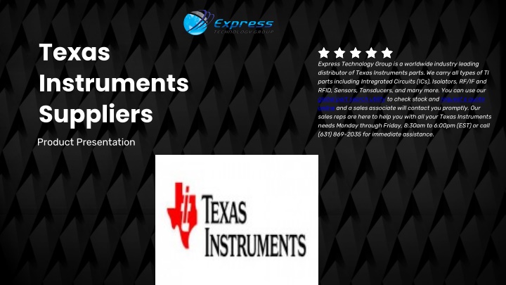 texas instruments suppliers