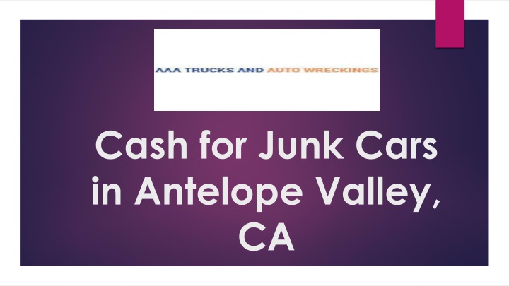 cash for junk cars in antelope valley ca