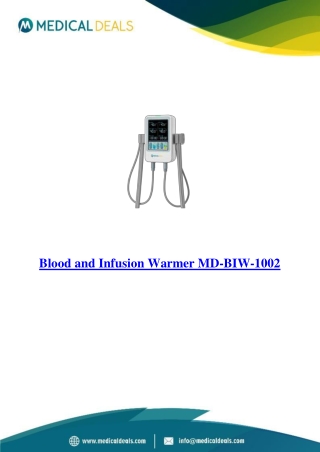 Blood-and-Infusion-Warmer-MD-BIW-1002