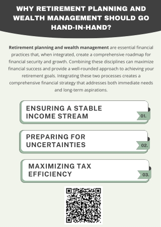 why retirement planning and wealth management