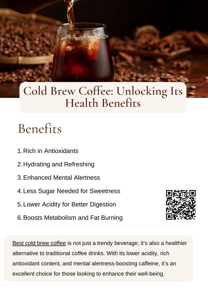 cold brew coffee unlocking its health benefits