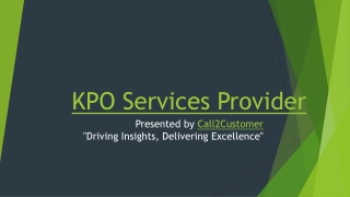 KPO Services Provider ppt