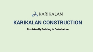 Eco-friendly Building in Coimbatore | Green Building Construction