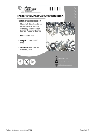 Fasteners | Bolts | Nuts | Peek Fasteners | Screws | Threaded Rods | Washers