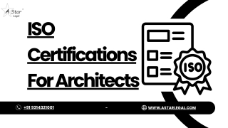 iso certifications for architects