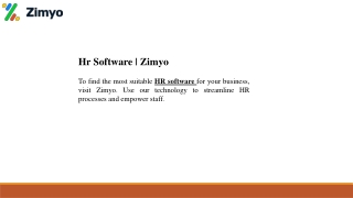 hr software zimyo