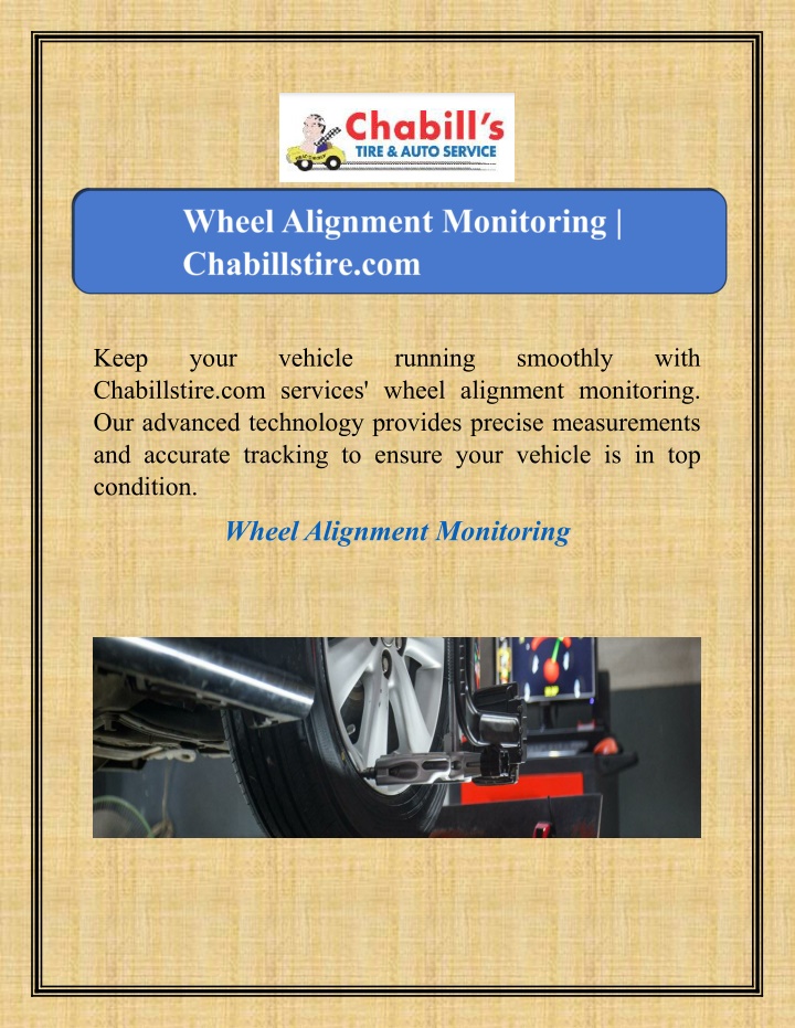 keep chabillstire com services wheel alignment