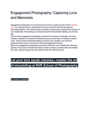 engment photography