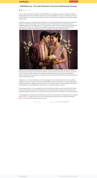EliteMatrimony: The Gold Standard in Exclusive Matrimonial Services