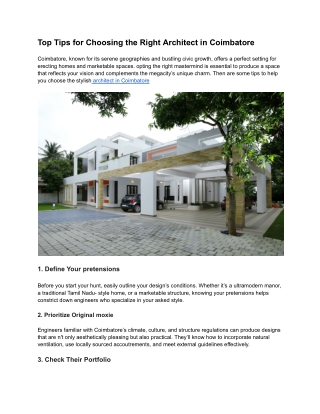 top tips for choosing the right architect