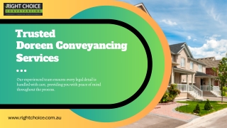 Trusted Doreen Conveyancing Services | Right Choice Conveyancing