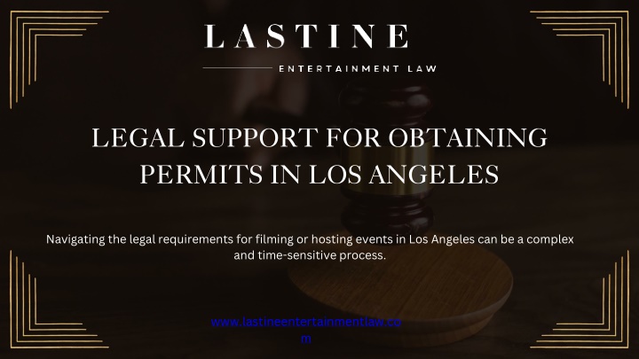 legal support for obtaining permits in los angeles