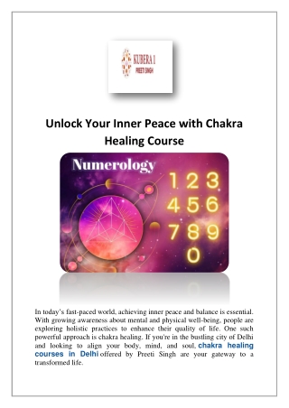 Unlock Your Inner Peace with Chakra Healing Course