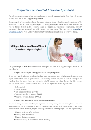 10 signs when you should seek a consultant