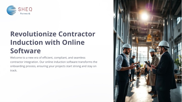 revolutionize contractor induction with online