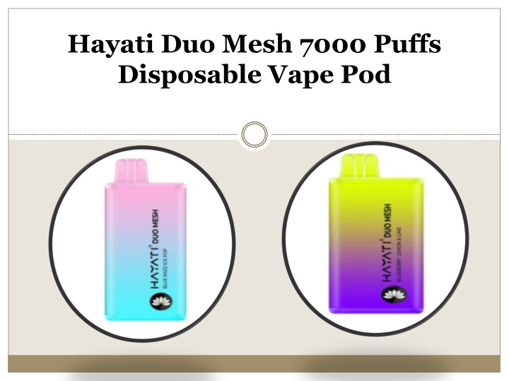 hayati duo mesh 7000 puffs disposable vape pod