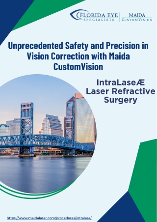 Step into Clarity with Maida CustomVision LASIK Specialists