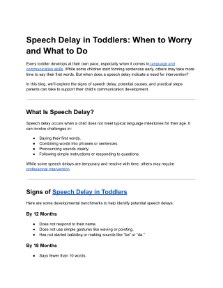 Speech Delay in Toddlers_ When to Worry and What to Do