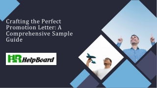 crafting the perfect promotion letter