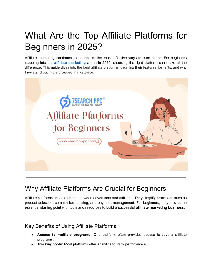 what are the top affiliate platforms