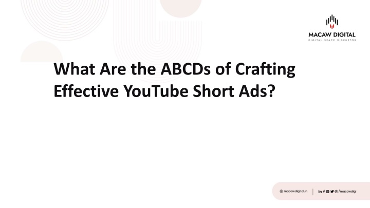 what are the abcds of crafting effective youtube