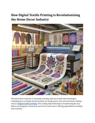 how digital textile printing is revolutionizing