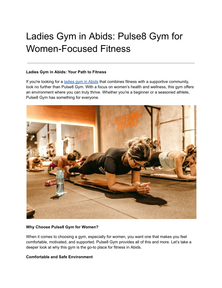 ladies gym in abids pulse8 gym for women focused