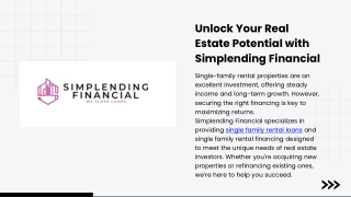 Simplending Financial: Leading the Way in Single Family Rental Financing