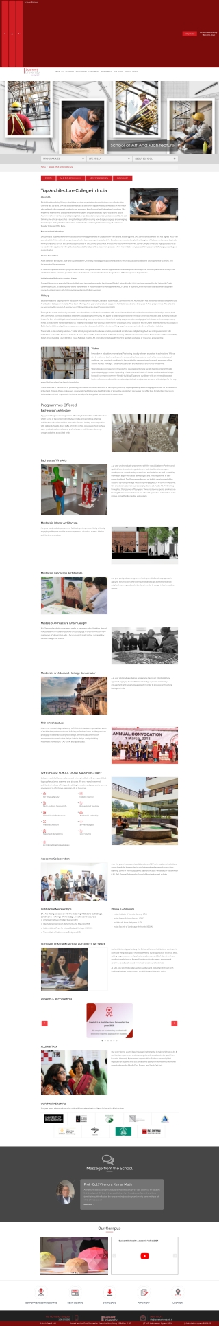 Good Architecture Colleges in India | Sushant University